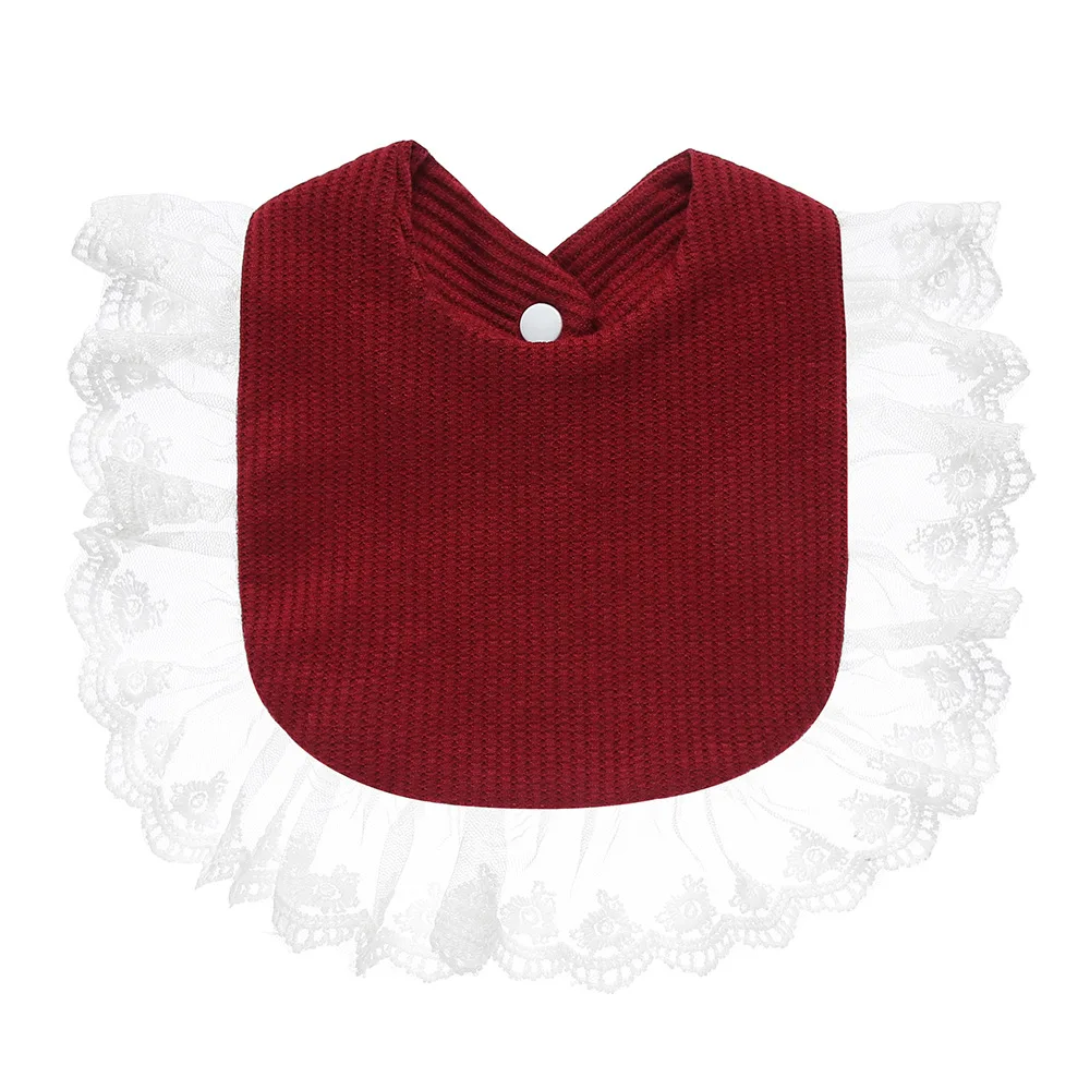 

Детские кружевные нагрудники для девочек, детская одежда для новорожденных, слюнявчик для детей