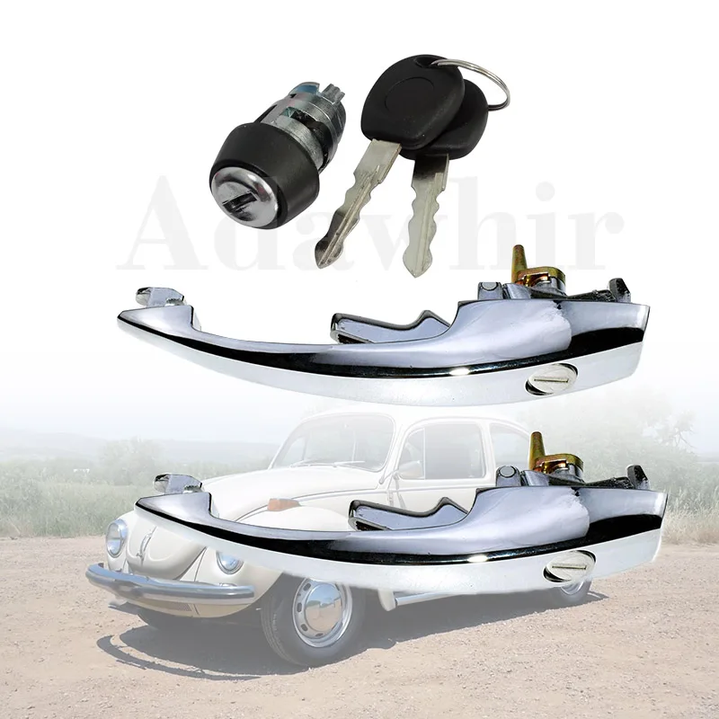 1Н 0905855 113898205 М 113837205 M левая и правая внешняя дверная ручка с 2 ключами замком