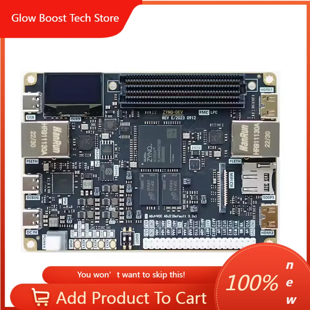 Фото Плата разработки NYFpga Zynq 7020, совместимая с Zedboard, с FMC, LPC, двумя портами Gigabit Ethernet, двумя портами HDMI и гироскопом №1