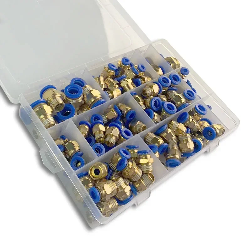 PC6-02 PC8-02 PC10-02 Серия PC Воздушные соединители для шлангов в штучной упаковке