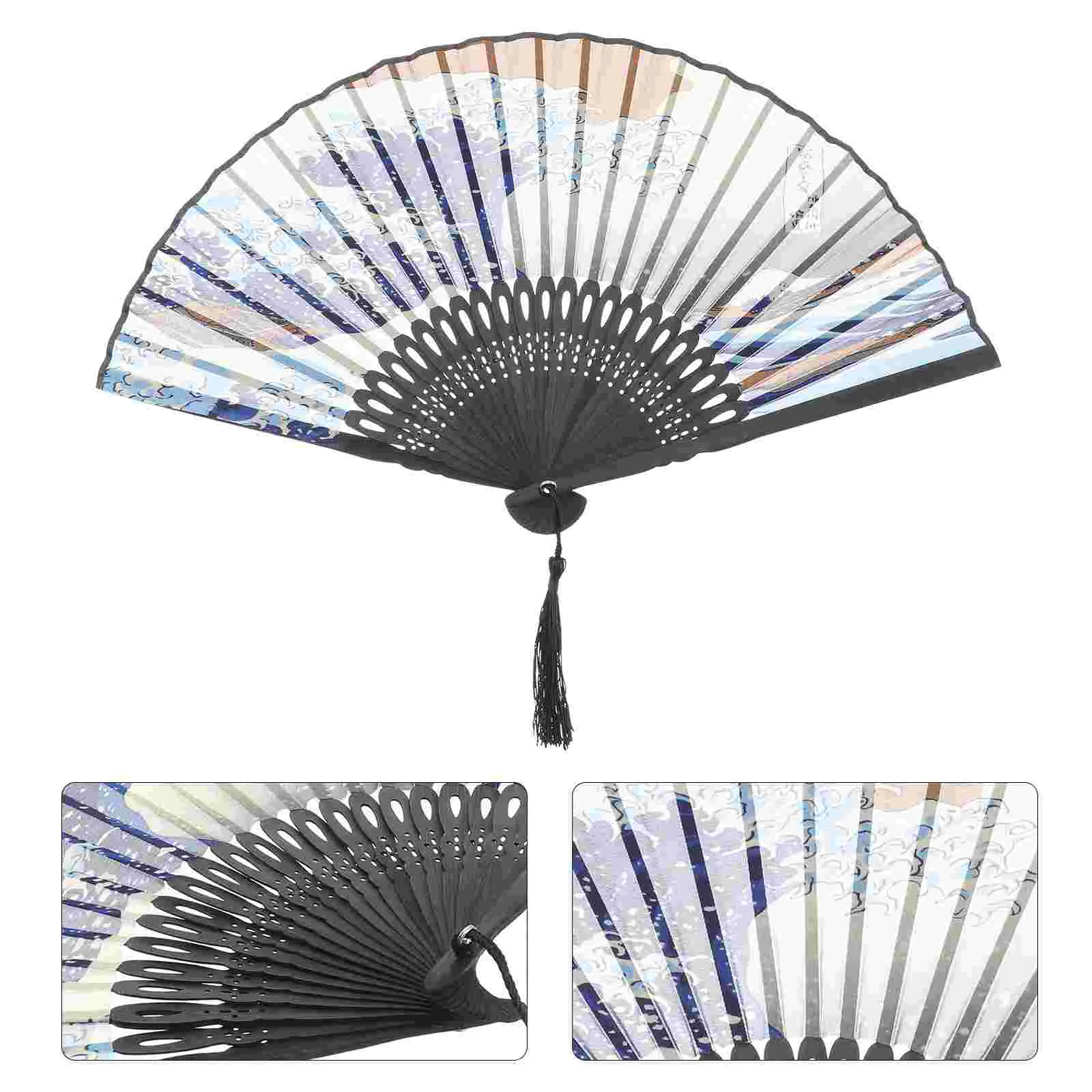 

1pc Floding Fan Portable Collapsible Fan for Summer Performance Masquerade