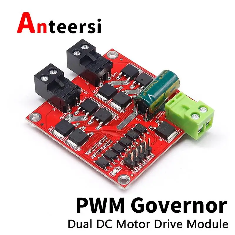 

7A 160W двойной модуль привода двигателя постоянного тока, промышленный класс, положительная отрицательная Скорость ШИМ, L298 Стандартная логик...