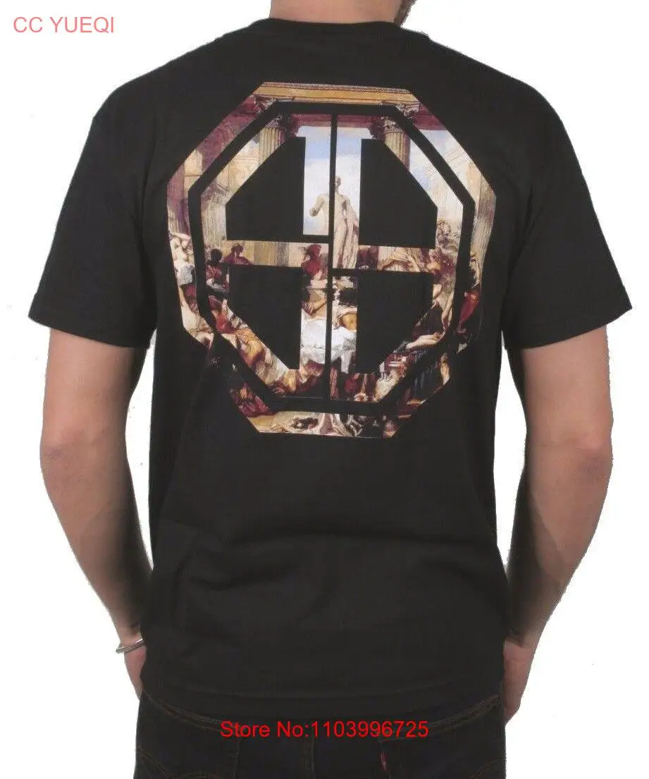 Мужская классическая черная футболка CLSC с рисунком оргии в древнем римском стиле