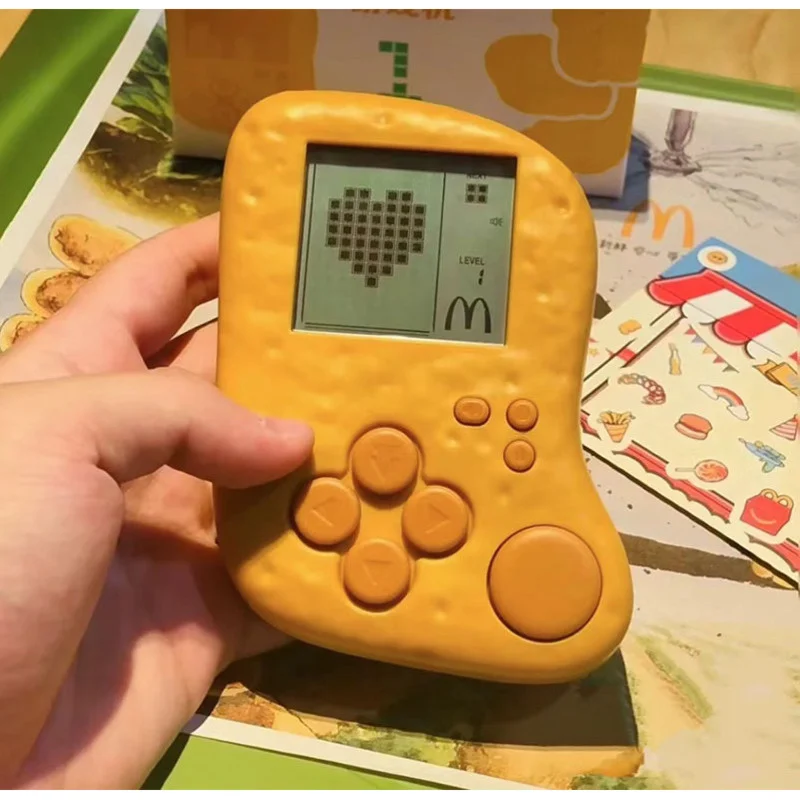 

McDonalded McNuggets Game Peripheral Toys Tetris Handheld Game Machine Figures Action Model Collection Birthday Gift