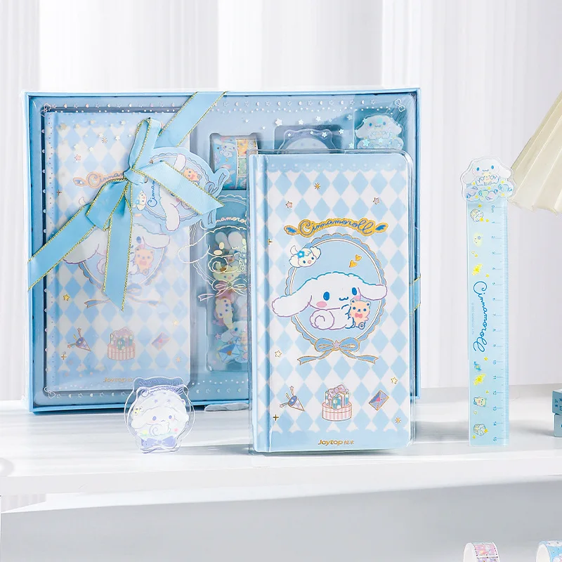 

Kawaii Sanrio аниме хобби My Melody Kuromi Cinnamorroll детская линейка лента наклейка ручной росписью набор подарочная коробка