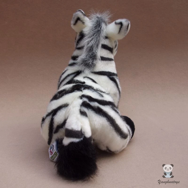 Classic Zebra Doll Real Life Plush African Grassland Animals Birthday Gifts Ornaments Soft Toy Store | Игрушки и хобби