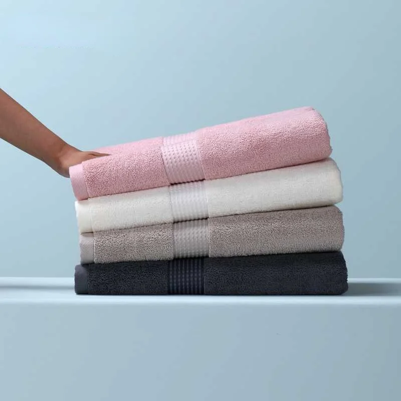 

Long-staple Cotton Bath Towels High-quality Pure Cotton Thick Adult Bath Towels Soft Bath Hand Face Towel Bath Towel New
