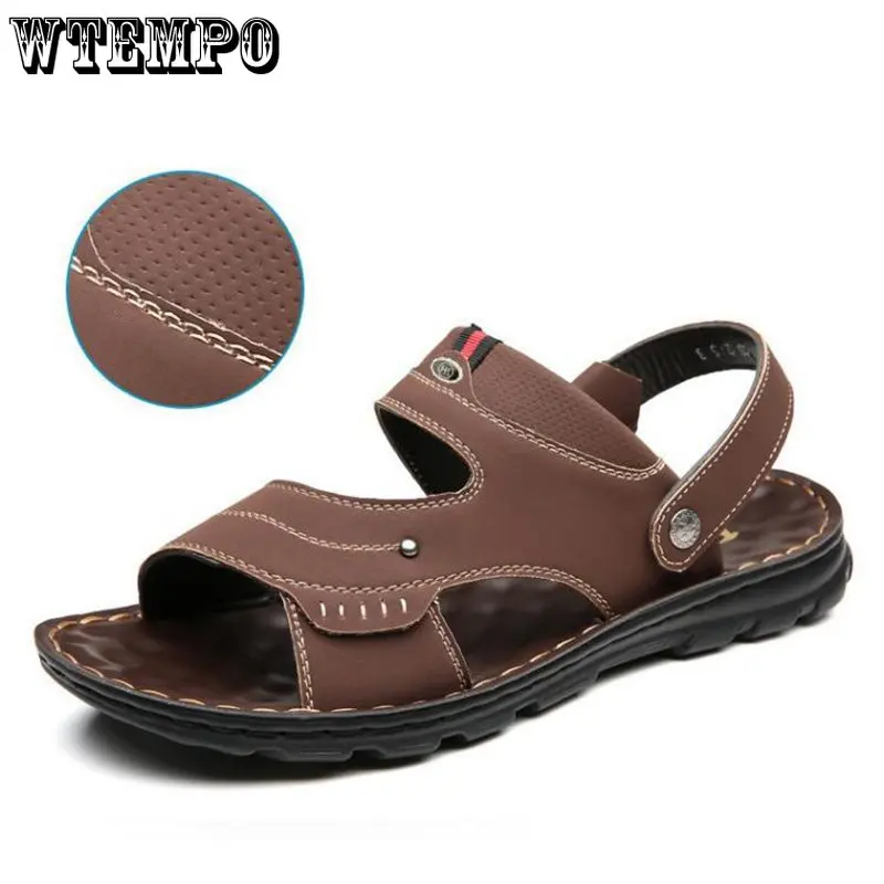 

Мужские сандалии WTEMPO Boutique, Нескользящие, водонепроницаемые, для вождения, для рук, для мужчин среднего возраста, летние