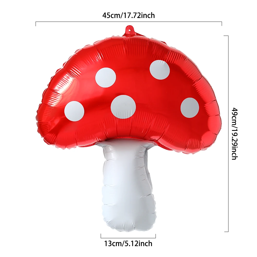 Красные фольгированные шары с грибами BALONAR