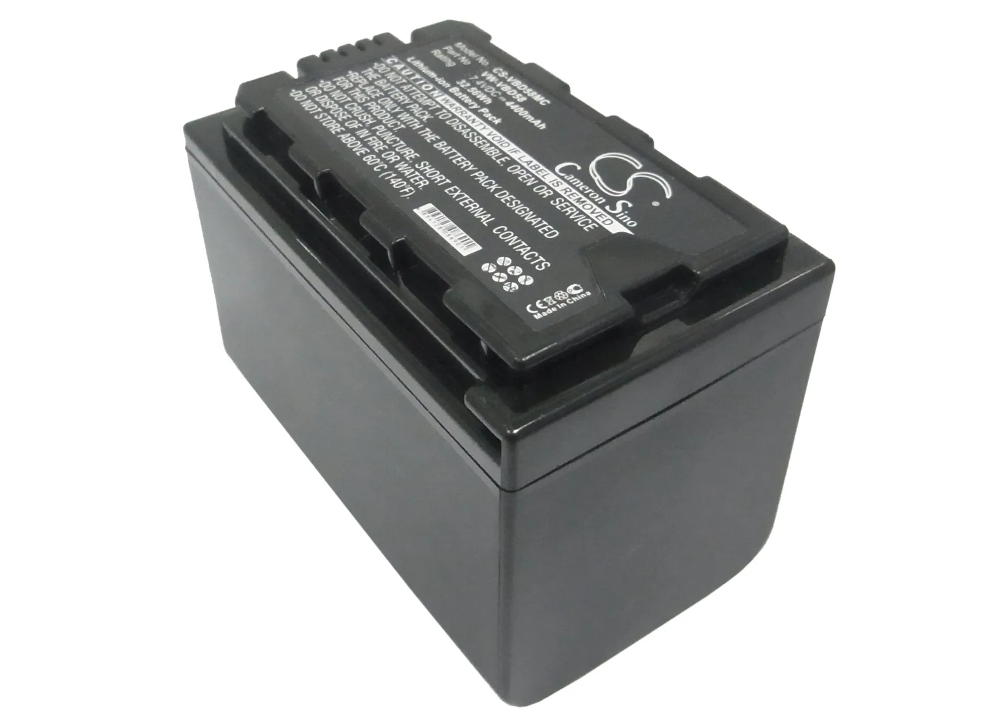 

Cameron Sino Battery For Panasonic VW-VBD29 AJ-PX270,AJ-PX298,AJ-PX298MC,HC-MDH2,HC-MDH2GK 4400mAh / 32.56Wh