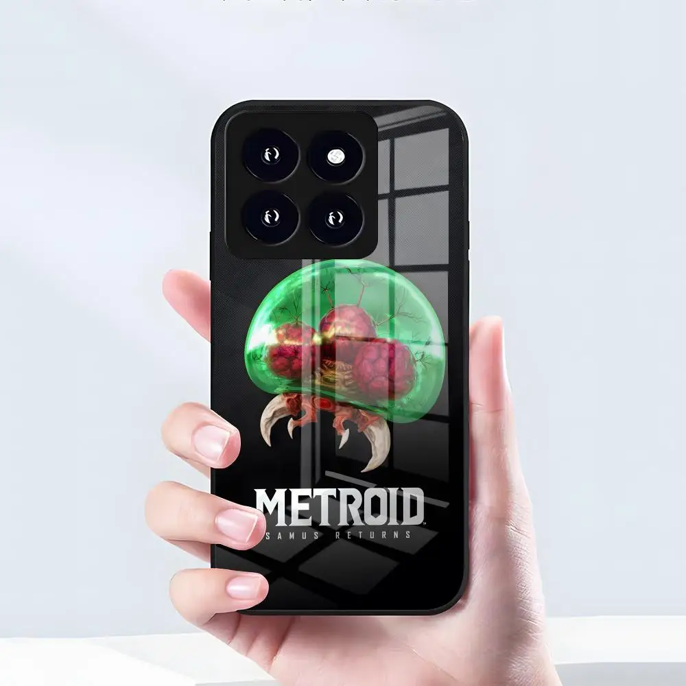 Фото Чехол для телефона Game M-Metroid Dread для Xiaomi 15 14 13 12 S X Pro Lite Mi 11 Ultra T, черный, стеклянный №3