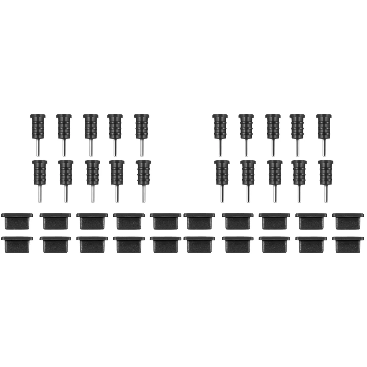 

20 Pairs Usb Plug Headphone Jack Plug Protector Headphone Jack Plug Charging Port Plug