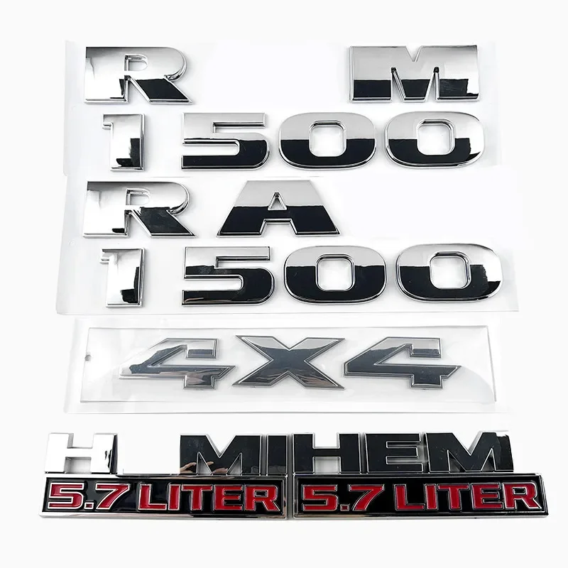 

Для Ram 1500 2500 3500 4X4 Эмблема 5,7 л Литр Hemi Табличка Значок логотипа Автоаксессуары Кузов Боковой задний багажник Эмблема Ram Наклейки