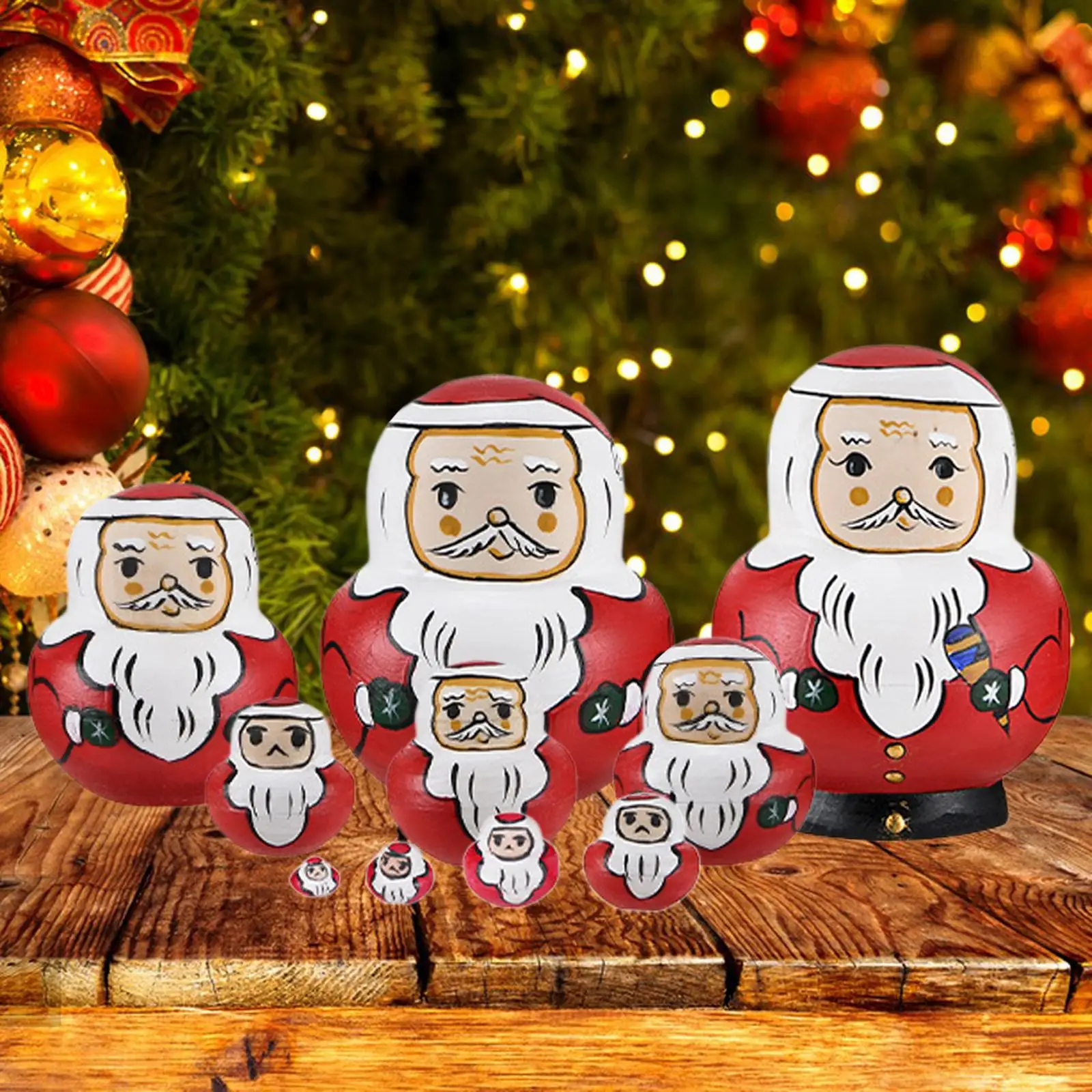 

10 шт., детская игрушка-гнездо Санта-Клауса