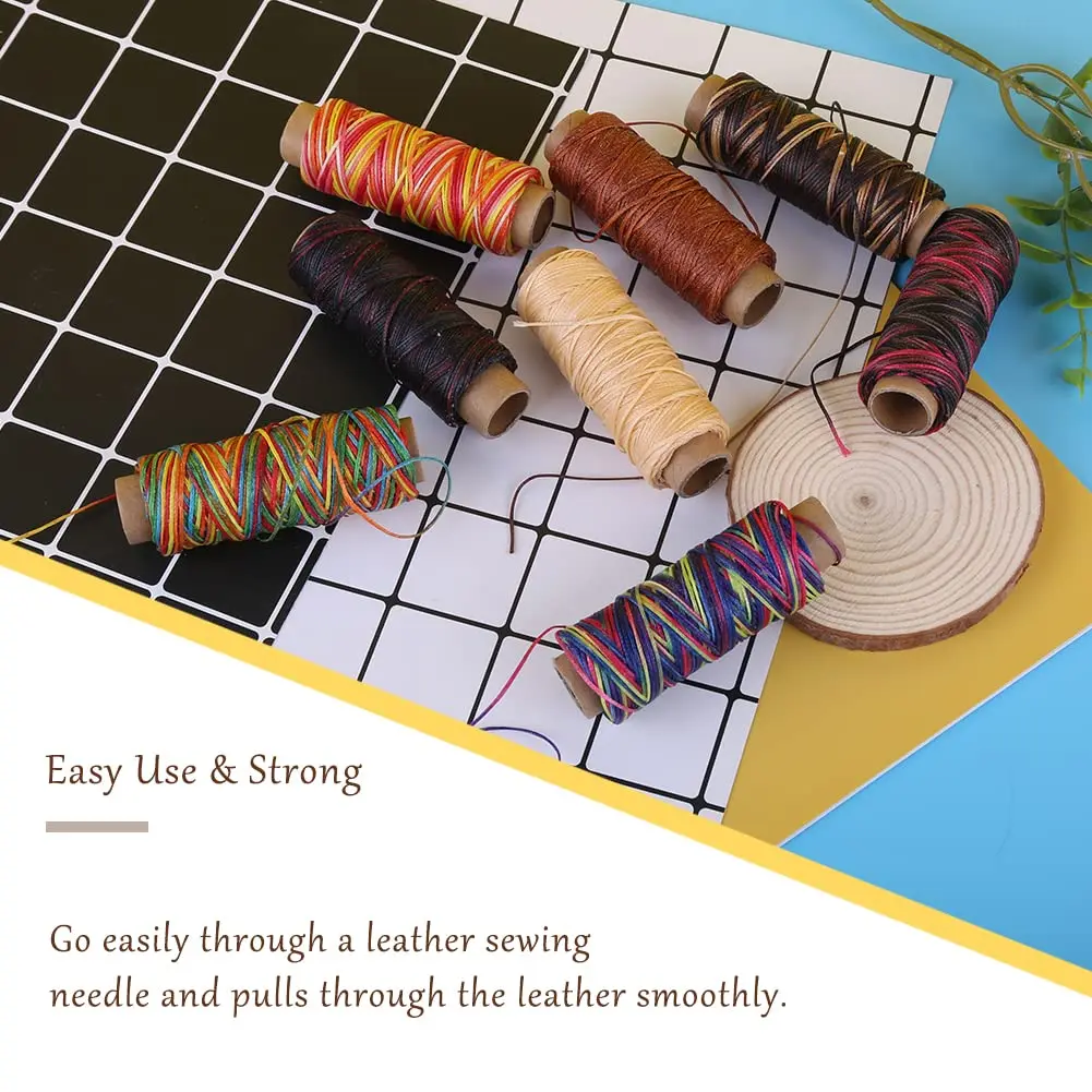 Шнур из вощеной кожи для изготовления ювелирных изделий и браслетов 8 цветов 150D 1