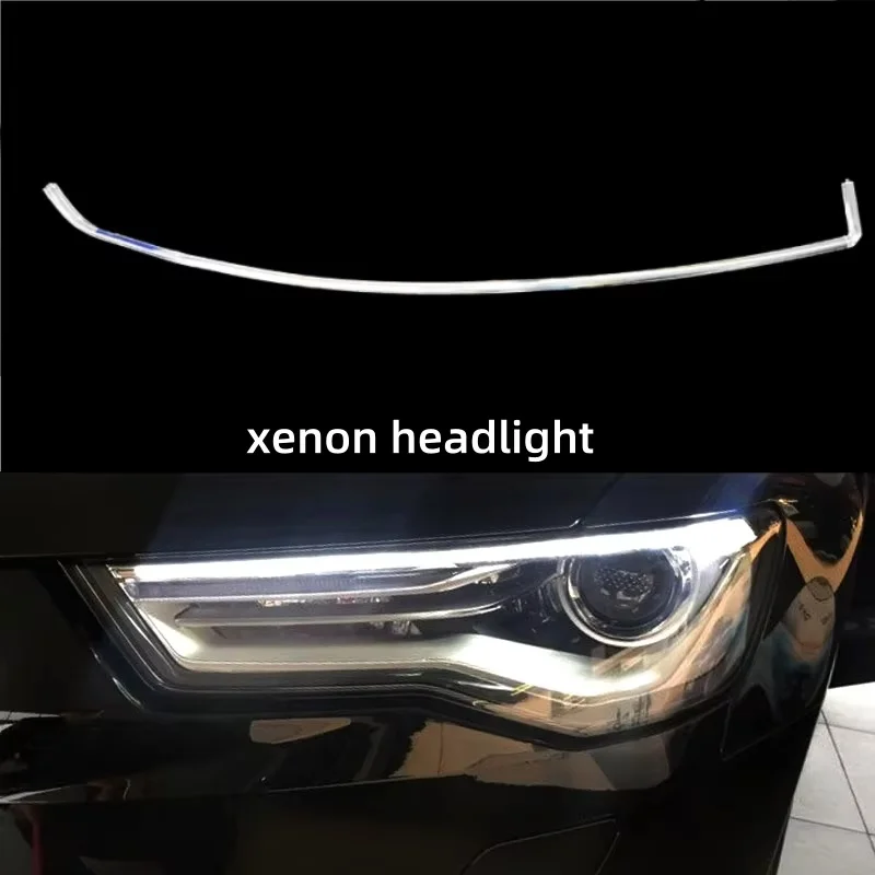

НОВАЯ фара DRL Tube Light Bars Акриловая трубка Светодиодное волокно для фар XENON для AUDI A6 C7PA 2016 2017 2018 2019