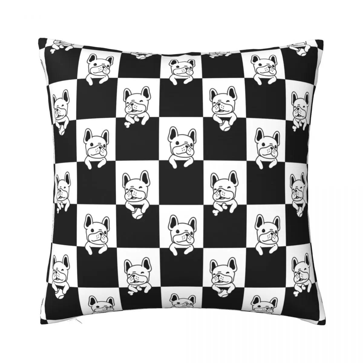 

French Bulldog Pillowcase Printed Polyester Cushion Cover Decor Animal Pillow Case Cover Home Drop Shipping 18"