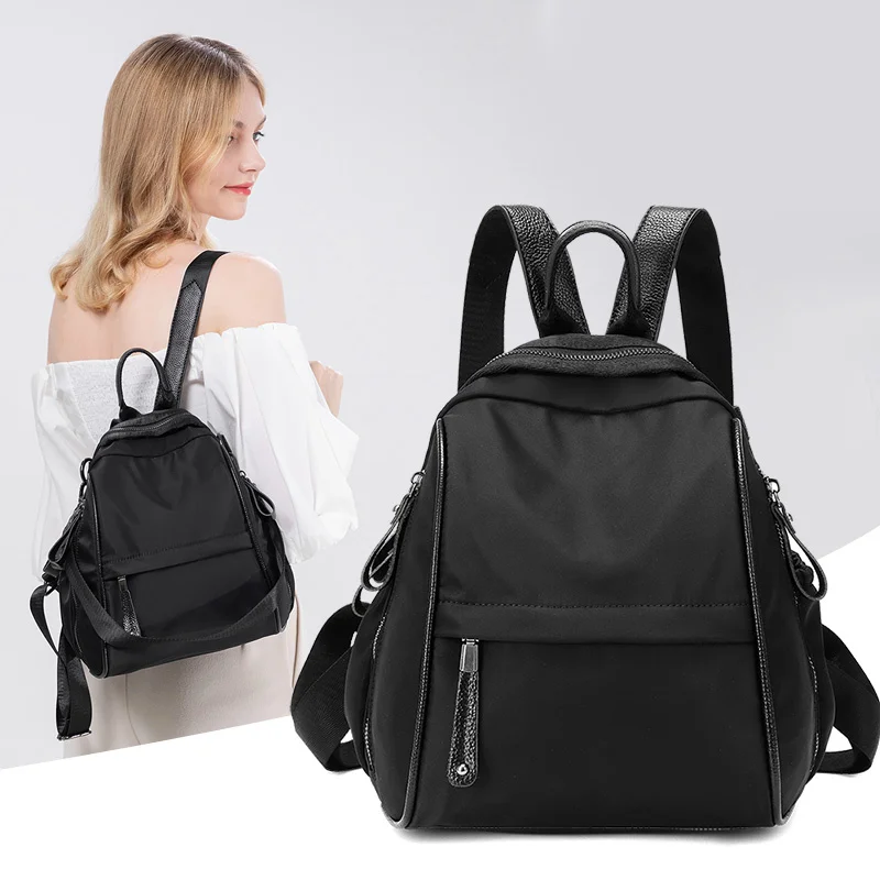 

Black Backpack Bag for Woman Waterproof Female Travel Bags Canvas Small Cute Girl Bagpack MOCHILA Fashion Casual Korean Rucksack