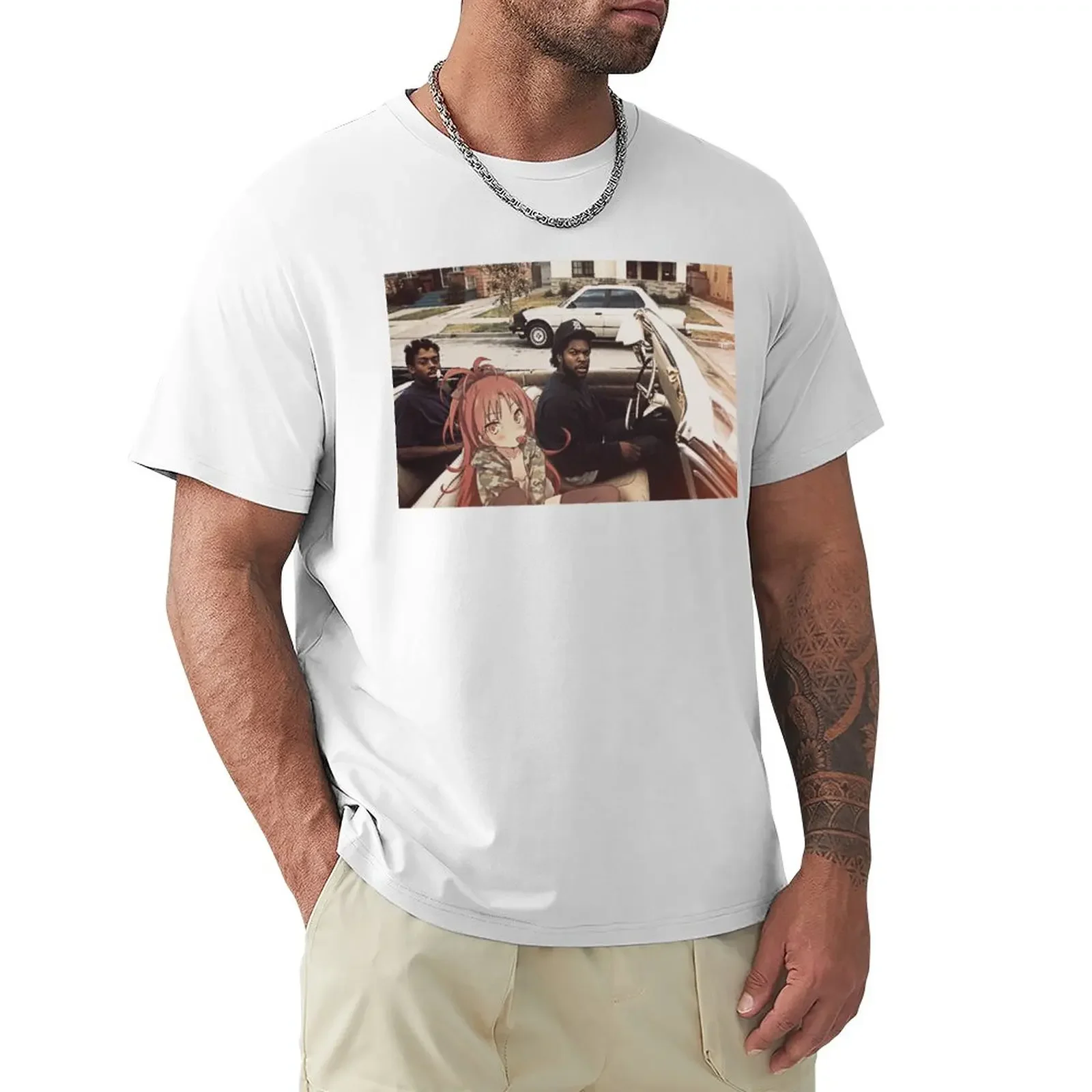 Мужская футболка большого размера Waifuz n the Hood фаллоимитация Kyoko Sakura