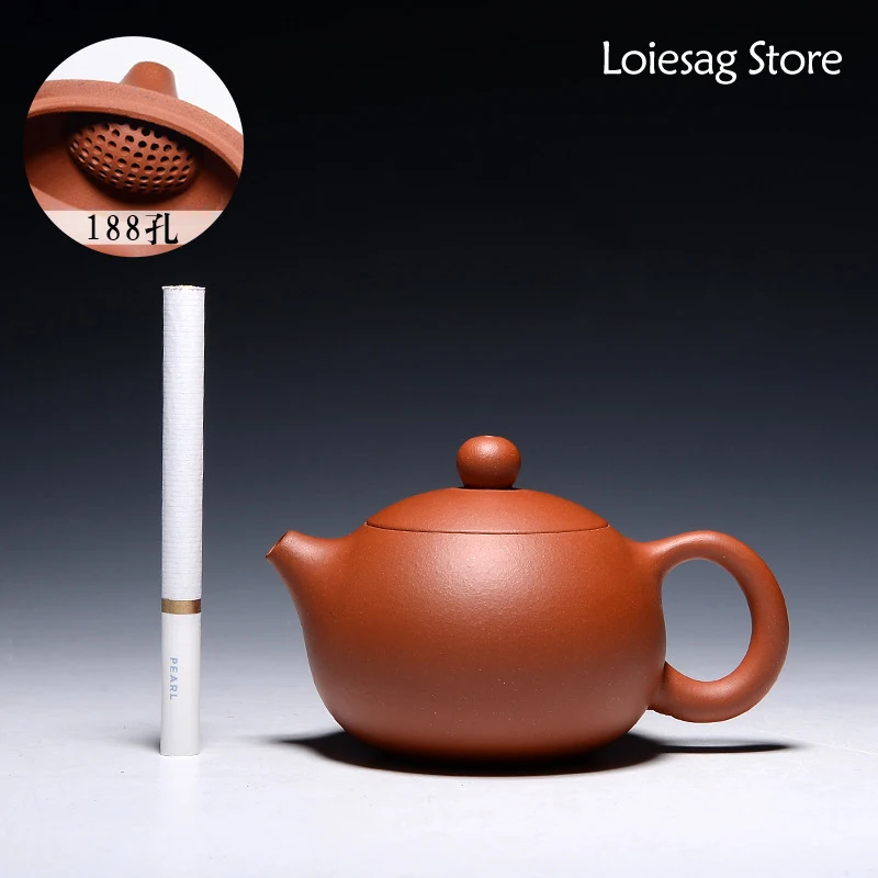 

Loiesag 120ml Xi Shi Kung Fu Tea Set Tea Pot Ball Shape Hole Effluent Real Yixing Tea Pots Raw Ore Clay Red Mud Zisha Tea Pot