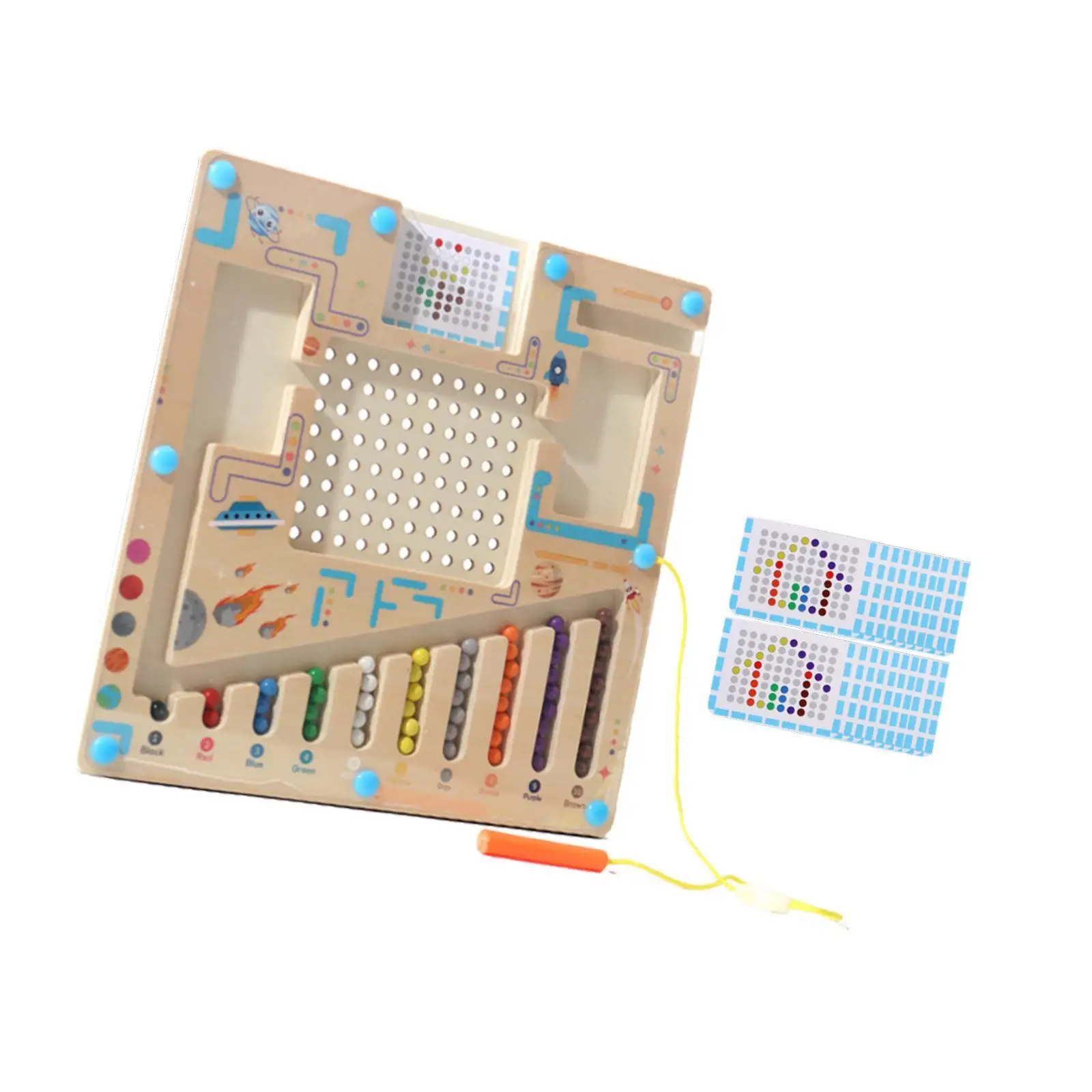Настольная игра-лабиринт с сортировкой цветов для 2 3 4 5-летних путешествий
