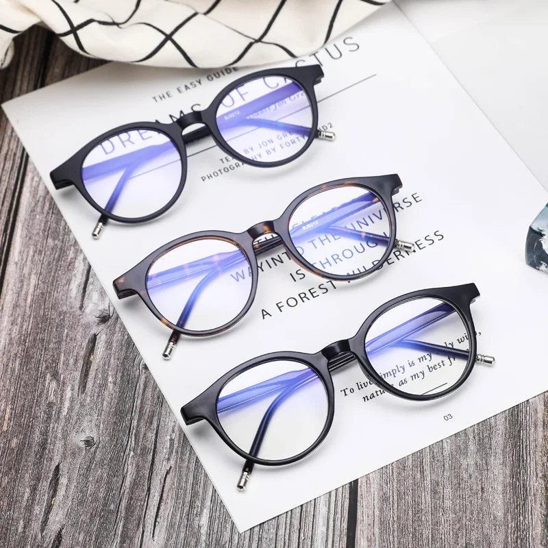 

Blue Light Glasses for Women Round Glasses Men Vintage Fake Eyeglasses for Computer Optical Reading Eyewear Fashion Lunettes