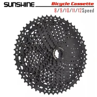 sunshine bike black cassette 89101112 speed mountain bike cassette for shimano hgsram 12 speed cassette bicycle flywheel