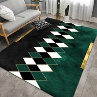luxury living room rugs room decor home carpets green marble painting long corridor hall mat non slip kitchen floormat doormat