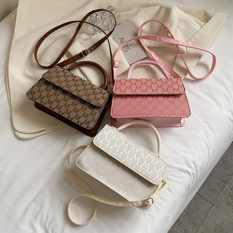 

Western Style Portable Small Bag Female Fashion Printing Trend Shoulder Bag Summer Casual Diagonal Square Bag