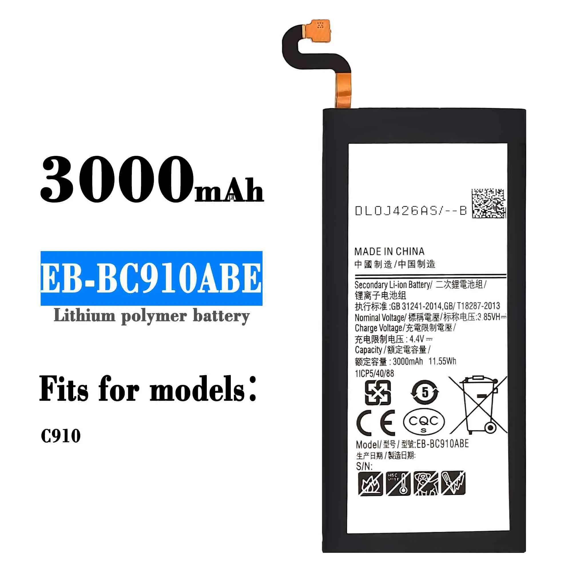 

EB-BC910ABE Replacement battery for SAMSUNG C910 mobile phone batteries + Free Tools