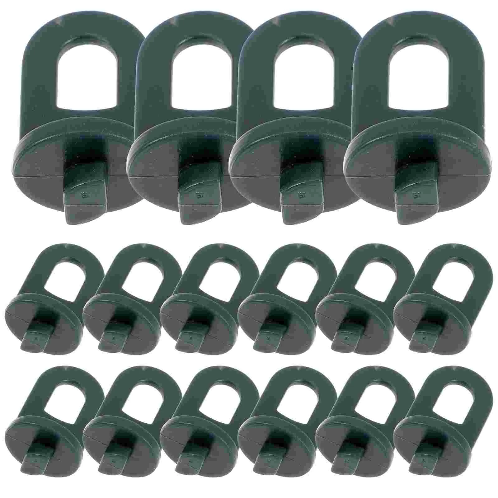 

50 Pcs Greenhouse Clips Flower Hangers Supplies Plastic Planter Hanging Basin Fixing Hooks Pots