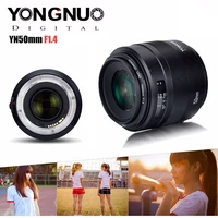 yongnuo yn50mm f1 4n camera lens standard prime lens afmf lens for canon nikon dslr camera with focus distance indicator