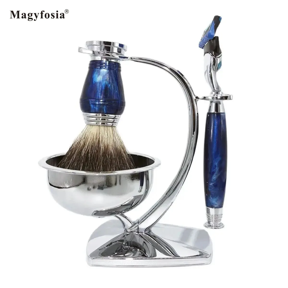 Magyfosia New Royalblue 5-слойная безопасная бритва с двойным лезвием набор для бритья