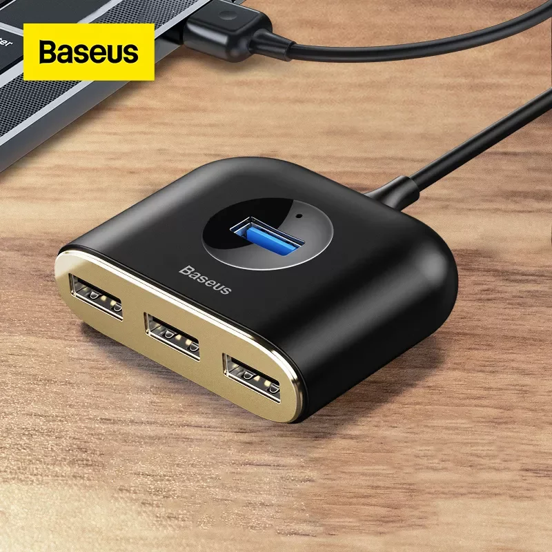 

Baseus USB HUB USB 3.0 HUB Type C HUB to USB 3.0 for MacBook Pro Air 2020 USB 2.0 HUB LED USB Splitter for Huawei Notebook HUB