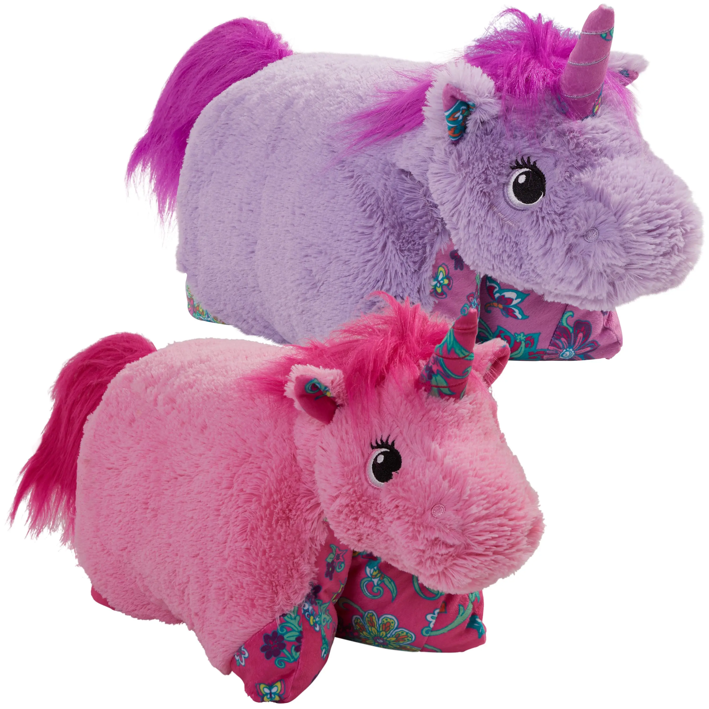 

Colorful Unicorn Pillow Pet Combo Pack - Pink and Lavender