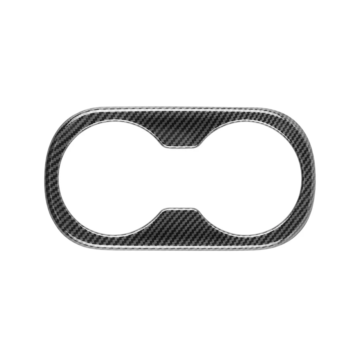 

For Toyota Prius 60 Series 2020-2023 Carbon Fiber Car Rear Armrest Water Cup Holder Decoration Frame Cover Trim