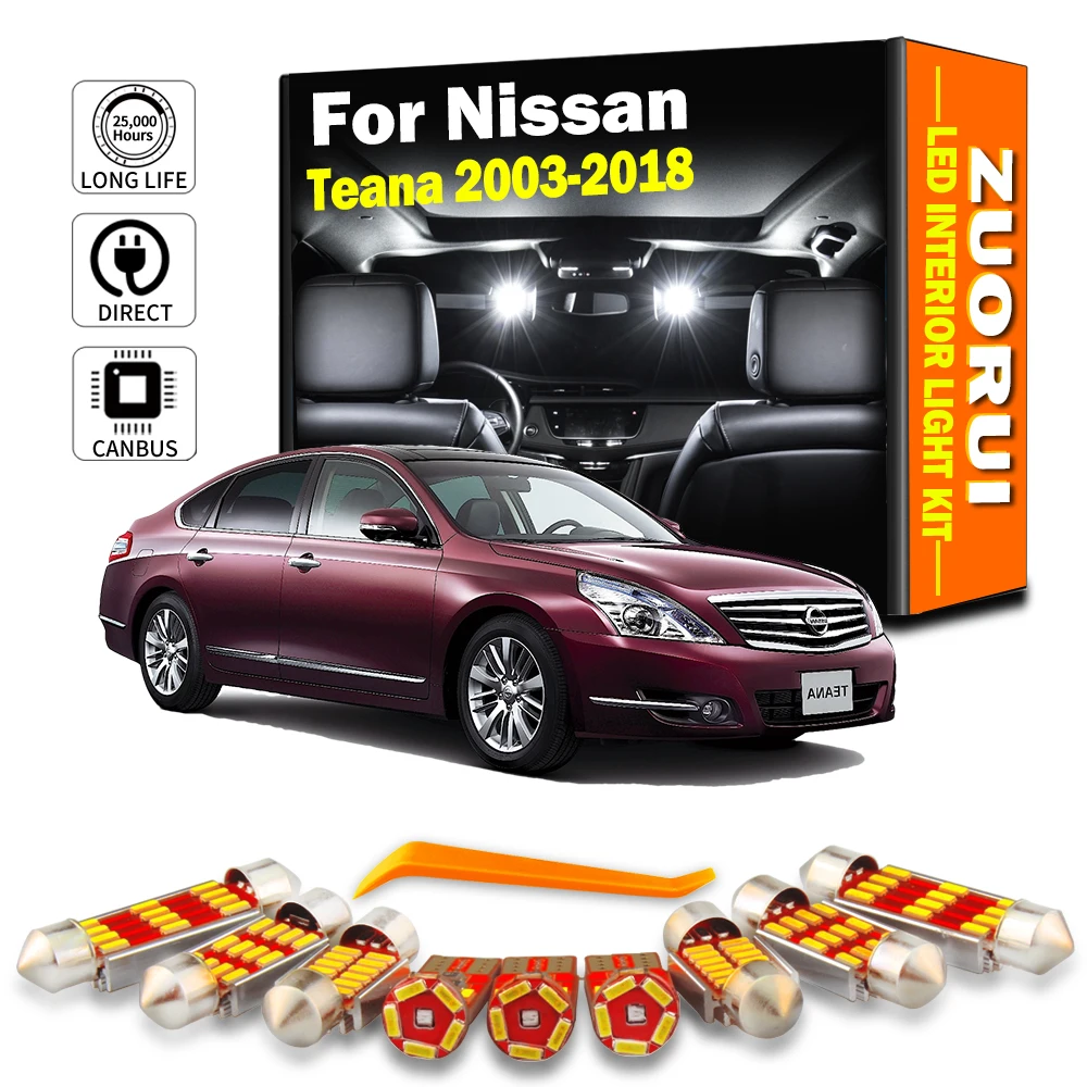 ZUORUI светодиодный внутренний солнцезащитный козырек комплект освещения двери