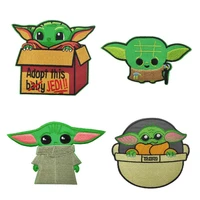 cartoon disney master yoda patch clothes accessories for diy funny decor iron on patches embroidery for sticker clothing
