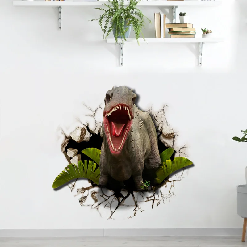1 Набор/2 шт. наклейки на стену яркий Тираннозавр Рекс гостиной самоклеящиеся