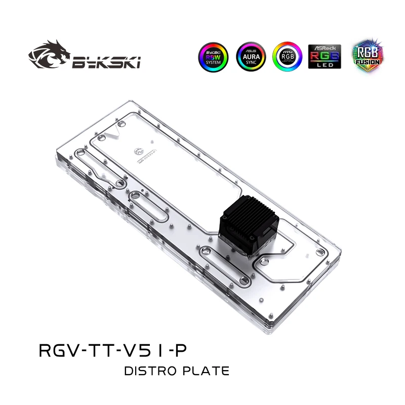 

Bykski Distro Plate for Thermaltake View 51 Computer Case for CPU/GPU Water Cooling Block Radiator Support DDC Pump,RGV-TT-V51-P