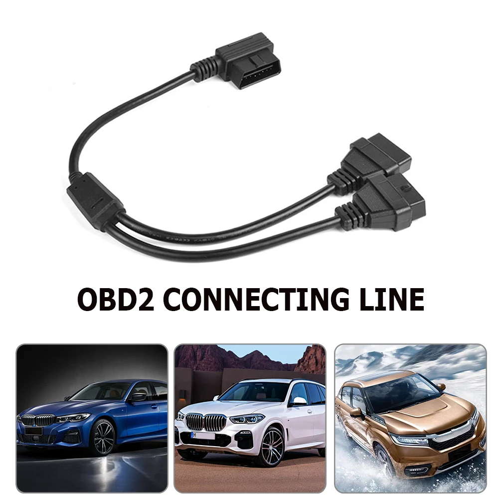 16-контактный кабель-удлинитель OBD2, диагностика ошибок автомобиля, 30/50 см 16-контактный кабель-удлинитель OBD2, диагностика ошибок автомобиля, 30/50 см