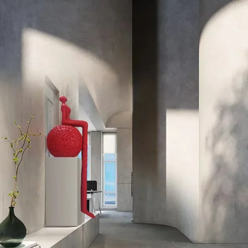 Полосатые строительные блоки красины на длинных ногах напольные украшения