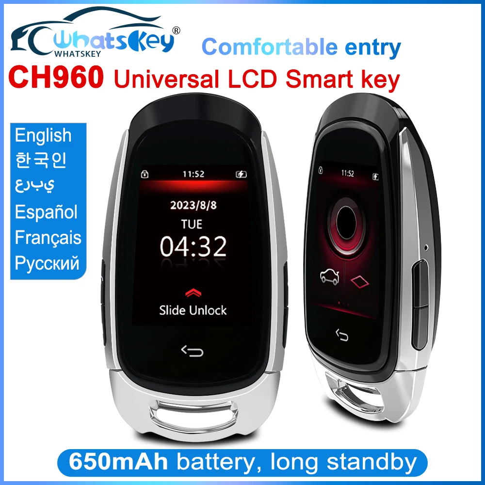 Universal CH960 Smart Remote Key LCD Screen Comfortable Entry Auto Lock Keyless Go For BMW/Audi/Ford/Mazda/Toyota/Porsche/VW/KIA