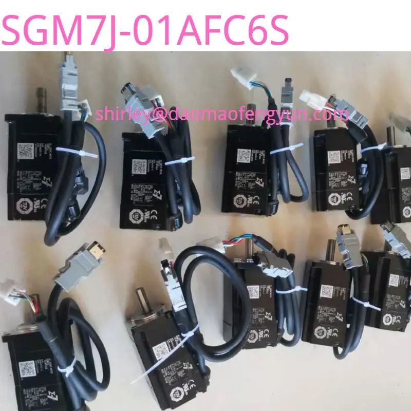 Б/у оригинальный Серводвигатель SGM7J-01AFC 6S, Серводвигатель серии 7 100 Вт