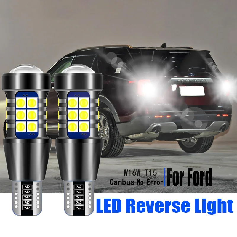 Фонарь светодиодный задний W16W T15 Canbus 921 для Ford C-Max Fiesta 5 6 7 Focus 3 Fusion Galaxy Kuga 2 Mondeo Puma шт.