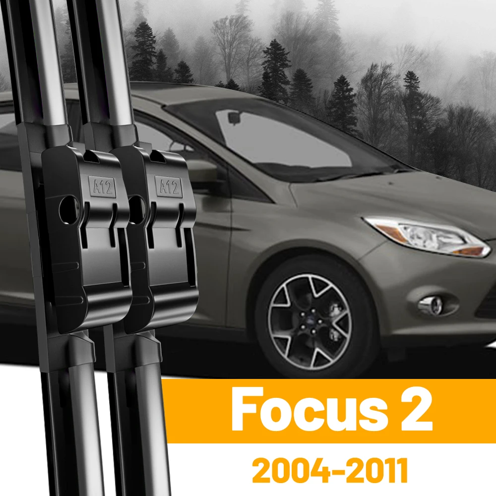 

Щетки Стеклоочистителя Для Ford Focus 2 MK2, 2004-2011, Из Натурального Каучука, Бескаркасные, 26 И 17 Дюймов, Черные