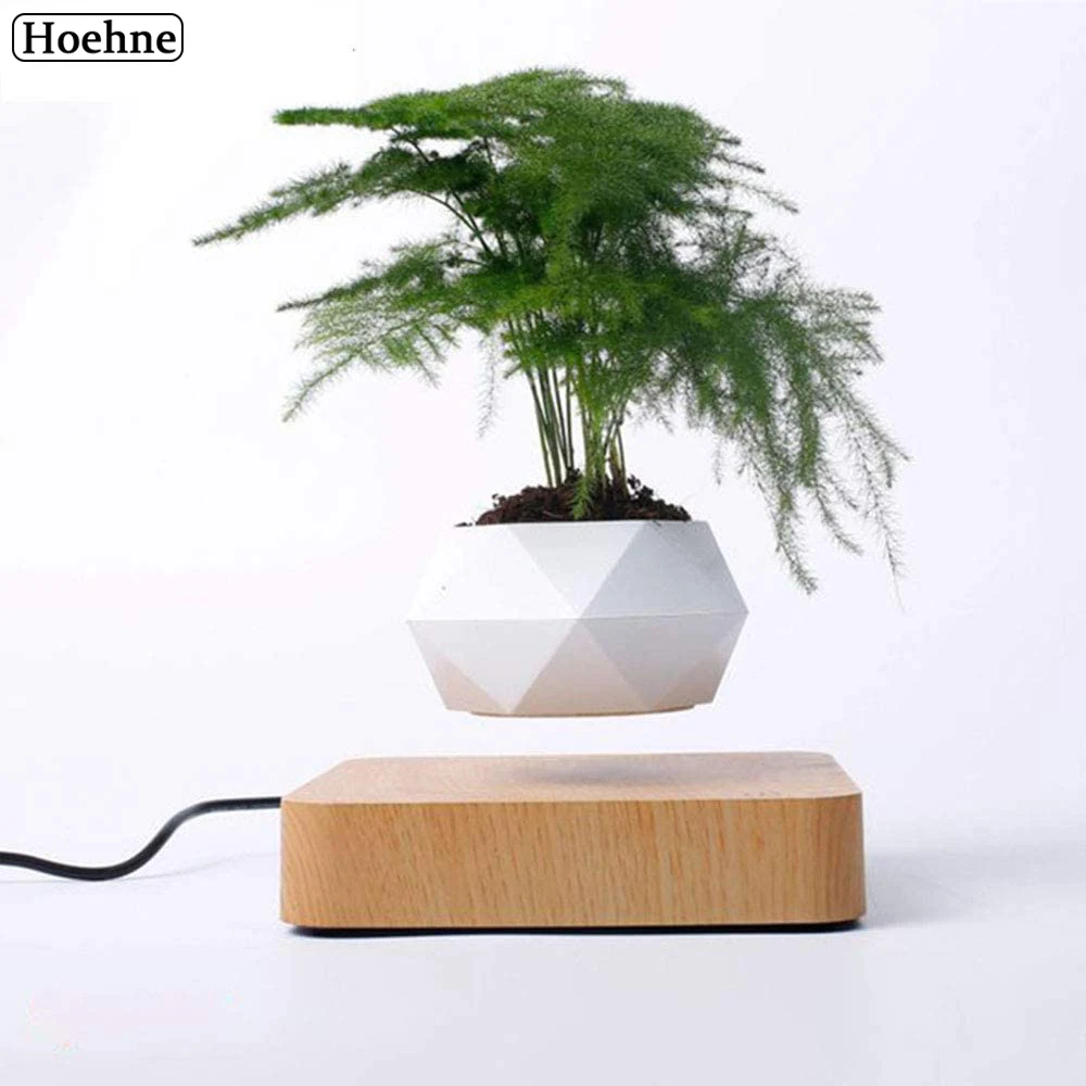 

Levitating Air Bonsai Pot Rotation Flowerpots Magnetic Levitation Suspension Floating Succulent Pots Planter Plant Desk Decor