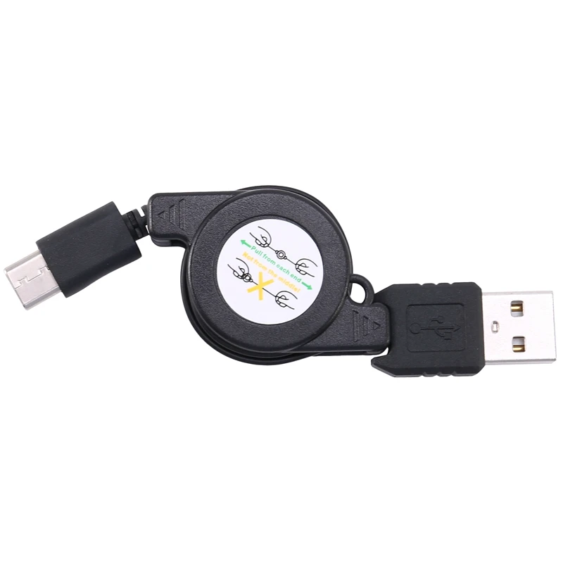 

Выдвижной зарядный кабель USB Type-C USB 3,1, черный