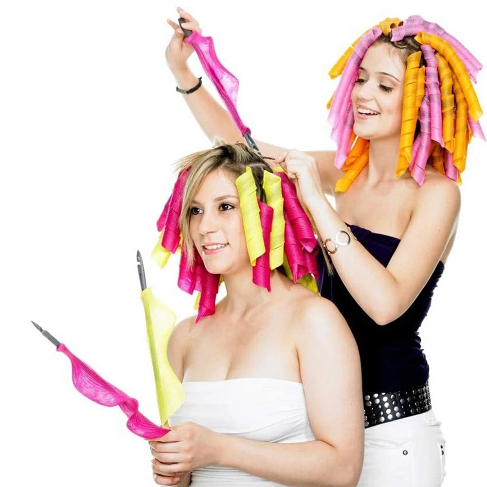 

Hair Rollers Snail Shape Not Waveform Spiral Round Curls Hair Curler Soft Hair Curler DIY Magic Hair Rollers for Women Girl 20pc