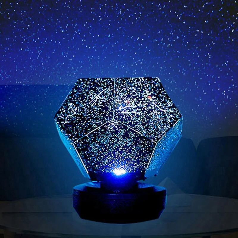 GTBL LED Star Projection Lamp Night Light Projector Starry Bedroom Romantic Home Decor Light(Blue) |